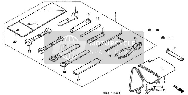 Honda CM125C 1992 Tools for a 1992 Honda CM125C